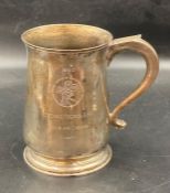 A solid Silver Tankard inscribed for Freddie Francis 'Sons & Lovers' 1960 British Society of