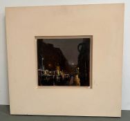 5 Gipstrasse Night (Berlin) by Andrew Gifford, oil on panel, signed bottom right (The Proceeds