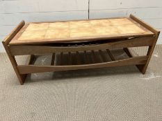 G-Plan coffee table with tile top