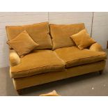 A two seater Duresta sofa (H77cm W190cm D90cm)