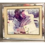 Movie Memorabilia: Framed photograph of Freddie Francis (two time Oscar winner) and Whoopi