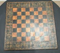 A Sarah Delafield Cooke 1993 chessboard 14/100 (Sq52cm)
