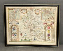 Buckingham, Shyre and Shiretowne by John Speed map