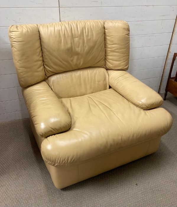 A Mid Century Leather Lounge Chair