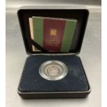 A Royal Mint withdrawal from the EU silver 50p in box with certificate.