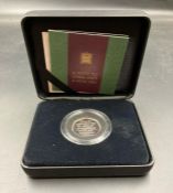 A Royal Mint withdrawal from the EU silver 50p in box with certificate.