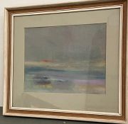 Sea and Beach, A Study 1968 by David Blackburn, oil pastel (The Proceeds from the sale of this lot