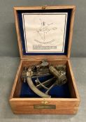 A Vintage Henry Barrow & Co London Nautical Sextant boxed