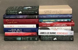 A selection of hardback fiction books