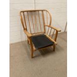 A mid Century teak Windsor style chair AF