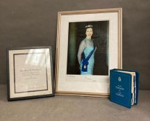 UK Royal Memorabilia: A signed photograph of Princess Anne, addressed to her personal hairdresser