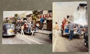 Movie Memorabilia: Two photos from the private collection and estate of Pamela Mann from the filming