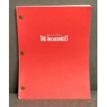 Movie Memorabilia: The Incredibles Movie script for consideration of Best Original screenplay from