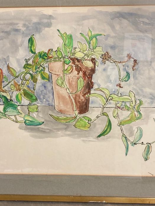 A still life watercolour by C S Green dated 1967 - Image 2 of 3