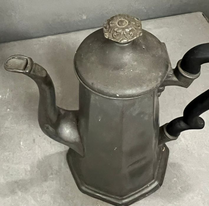 A Victorian coffee pot marked BBW, crown stamp to base - Image 3 of 5