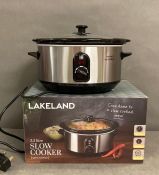 A Lakelard 3.5 litre slow cooker