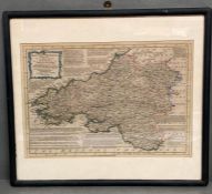 Map of South Wales by Richard Blome 1693