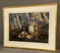 A still life watercolour signed Mary Tiarks dated 1895