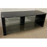 A part glass media unit (H44cm W120cm D44cm)