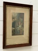 A print of St Cecilia bt Sir Joshua Reynolds 21cm x 212cm