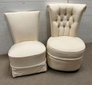 Two bedroom chairs with matching upholstery