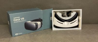 A Samsung Gear VR Virtual Reality headset boxed