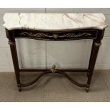 A reproduction Louis style console table (H79cm W87cm D31cm)