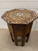 An octagonal Anglo-Indian table