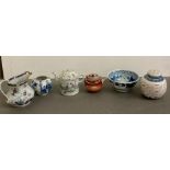 A selection of oriental style ceramics