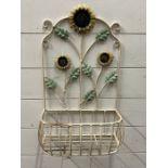 Metal wall planter stand