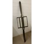 An antique bear trap, Circ late 18th Century 166cm x 42cm