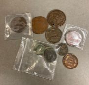 A quantity of Victorian young head copper and bronze coins