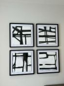 A set of four contemporary Fine Art Giclee prints by Charlotte Morgan