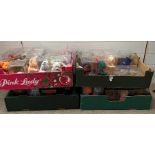 A large selection of TY Beanie baby bears, some limited editions