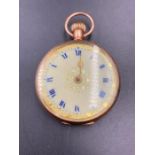 A ladies 9ct gold pocket watch AF (Approximate Total Weight 23g)