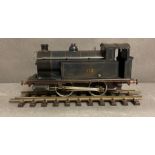 A Bing for Bassett-Lowke Gauge 1 clockwork No 112 0-4-0 Tank Locomotive, in Caledonian Railway Blue