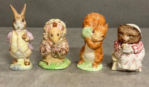 Four Beswick Beatrix Potter figurines