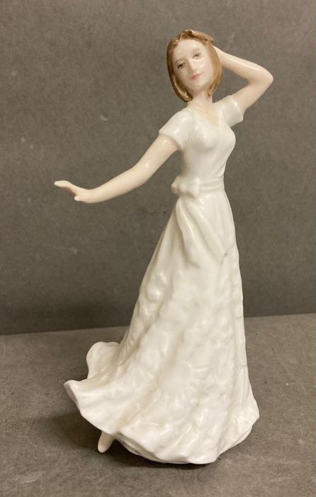 Four Royal Doulton figures, Cherish, Embrace, Sleepy Head and Charmed - Image 4 of 5