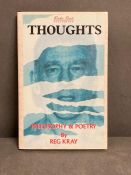 Ronnie Kray Autograph: A copy of Philosophy, Poetry by Reg Kray, signed by Ronnie Kray and consigned