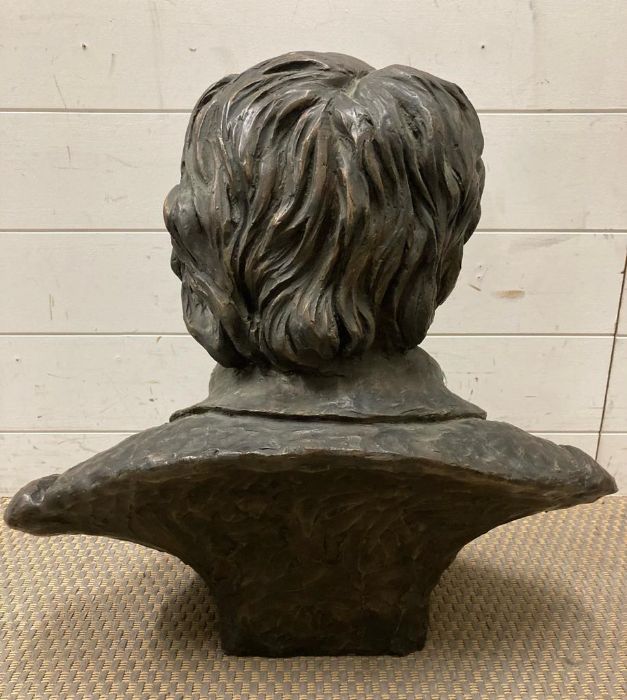 A Bust of the famous artist John Robert Cozens in bronze - Image 4 of 5