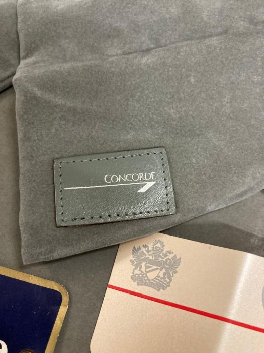 A selection of Concorde collectable to include shoe bags and luggage tags - Image 2 of 4