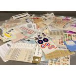 A quantity of model kit decals