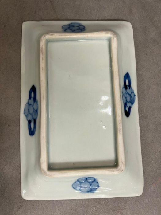 A selection of Chinese blue dishes and bowls - Image 3 of 6