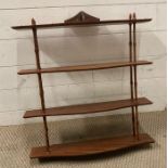 A shelving unit, mid century. H64