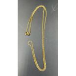 An 18ct gold necklace (Approximate Total Weight 8g)