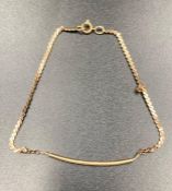A 9ct gold bracelet (Approximately 2.5g)
