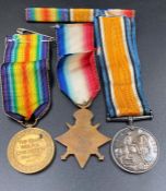 A Set of three WWI medals for 206 SPR J Jordan R.E. 19-14 Star, War and Victory Medals