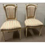 A pair of Louis style hall chairs
