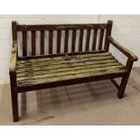 A wooden bench (H82cm W123cm D60cm)