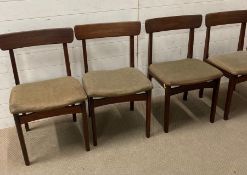 A set of four mahogany Mid Century dining chairs AF